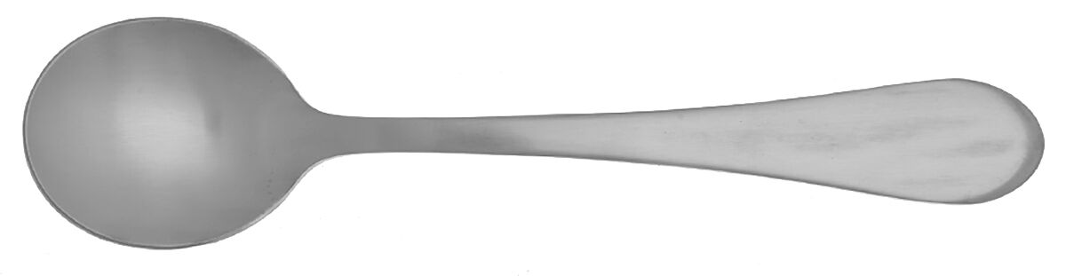 Satin Icarus (Stainless) Round Bowl Soup Spoon (Cream Soup) HC by Oneida Silver-1