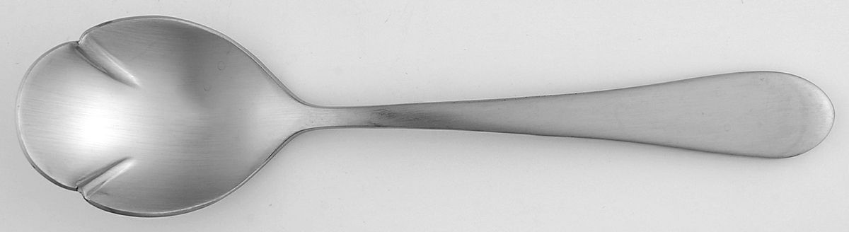 Satin Icarus (Stainless) Sugar Shell Spoon by Oneida Silver-1