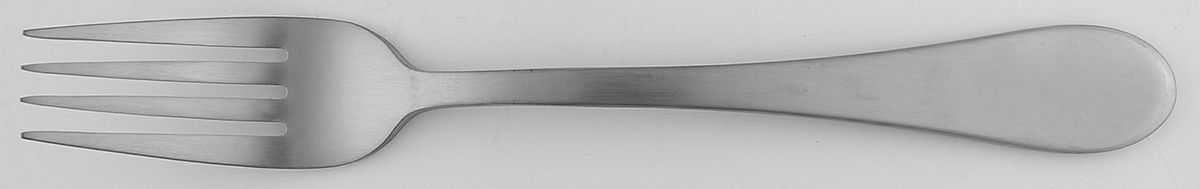 Satin Icarus (Stainless) Medium Solid Cold Meat Serving Fork by Oneida Silver-1