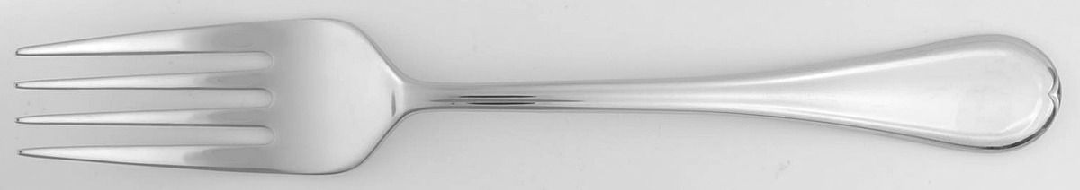 Clariat (Stainless) Medium Solid Cold Meat Serving Fork by Oneida Silver-1