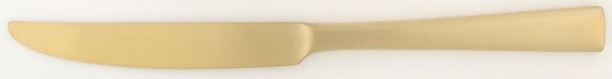 Pearce Lux (Gold Electroplate) Modern Solid Knife by Oneida Silver-1