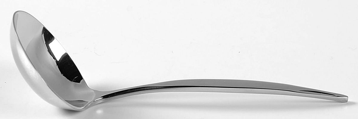 Miralles (Stainless) Solid Gravy Ladle by Oneida Silver-1