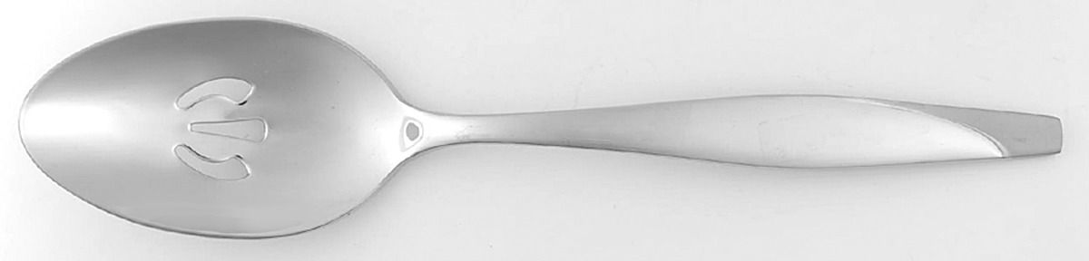 Nouvel (Stainless) Pierced Tablespoon (Serving Spoon) by Oneida Silver-1