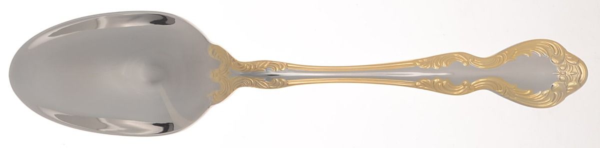 Golden Mandolina (Gold Accent) Tablespoon (Serving Spoon) by Oneida Silver-1