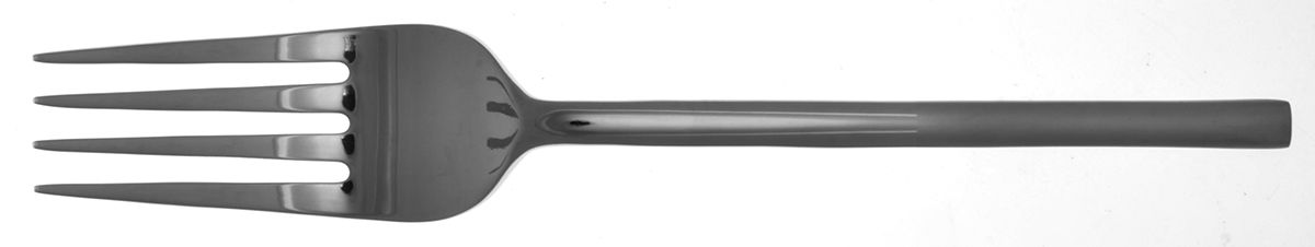 Rylan (Stainless) Medium Solid Cold Meat Serving Fork by Oneida Silver-1