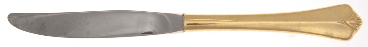 Golden Westgate (Gold Electroplate) Modern Hollow Knife by Oneida Silver-1