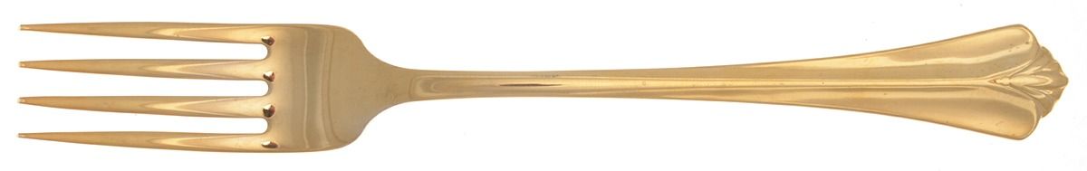 Golden Westgate (Gold Electroplate) Fork by Oneida Silver-1