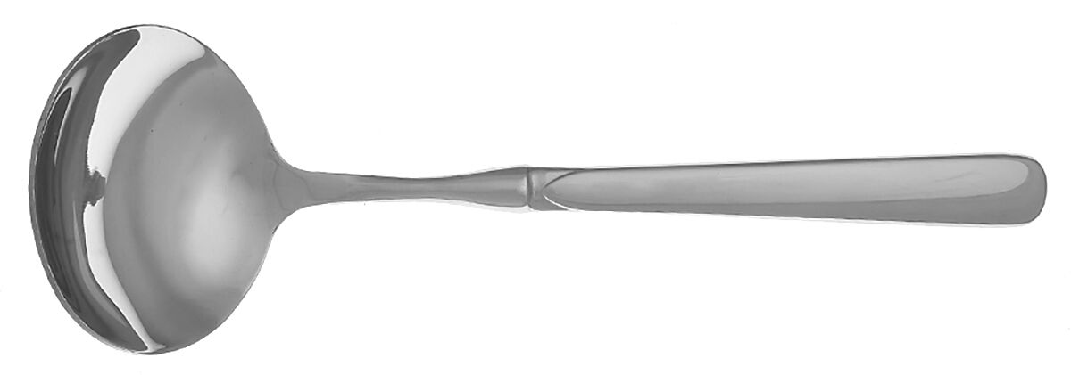 Cyprus (Stainless) Gravy Ladle with No Spout Stainless Bowl HC by Oneida Silver-1