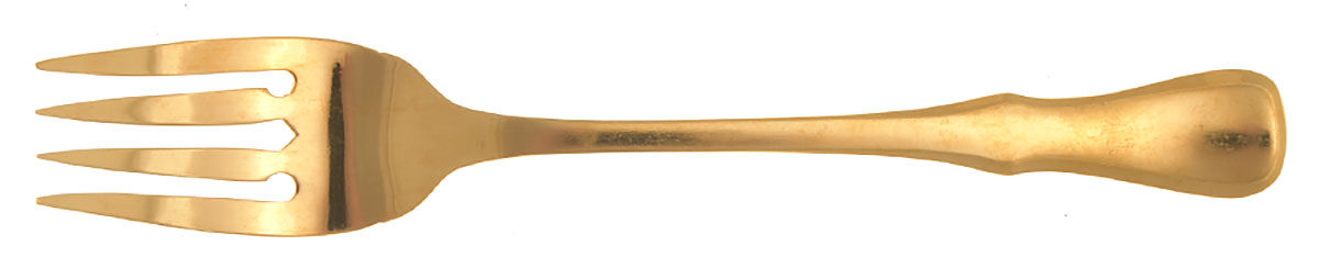 Achievement (Gold Electroplate) Individual Salad Fork by Oneida Silver-1