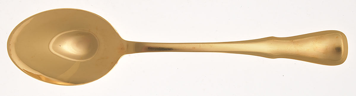 Achievement (Gold Electroplate) Place/Oval Soup Spoon by Oneida Silver-1
