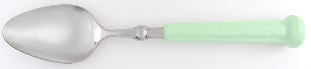 Fashion Wear Pale Green Place/Oval Soup Spoon by Oxford Hall-1
