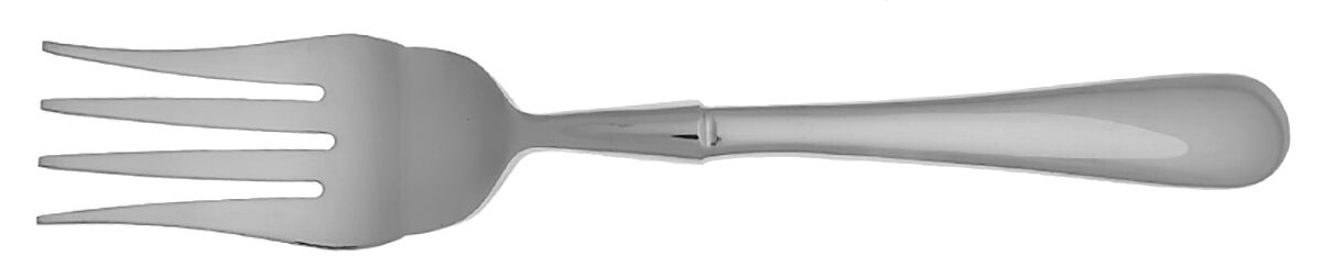 Tendu (Stainless) Cold Meat Fork Large, Stainless Tines HC by Oneida Silver-1