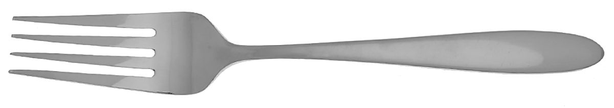 Solefield (Stainless) Medium Solid Cold Meat Serving Fork by Oneida Silver-1