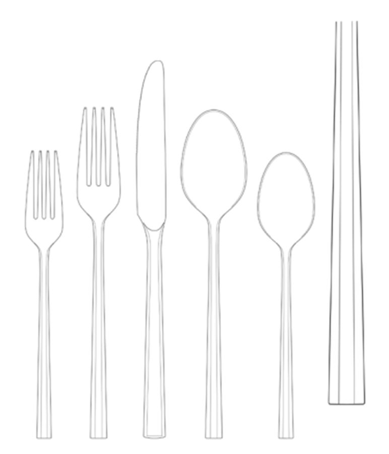 Bleecker (Stainless) Fork by Oneida Silver-1