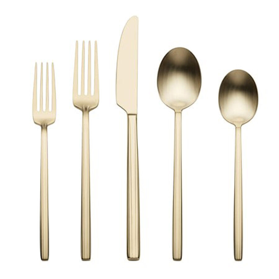 Dean Champagne Satin(Stainless) Fork by Oneida Silver-1