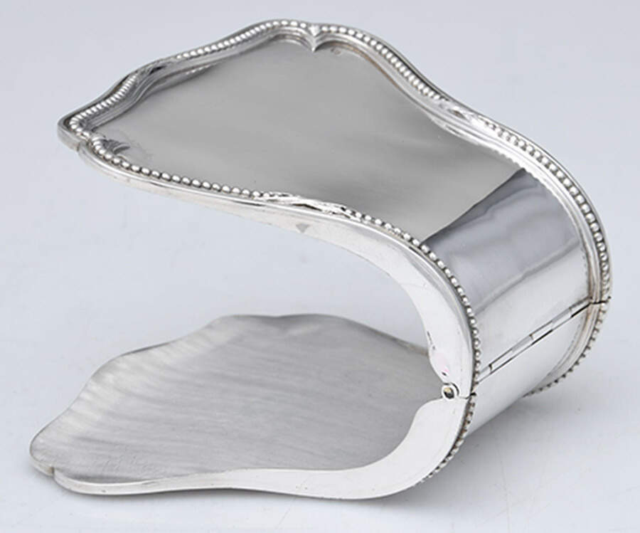OIC3 (Sterling, Hollowware) Clam Shell Solid Asparagus Server by Olier & Caron-1