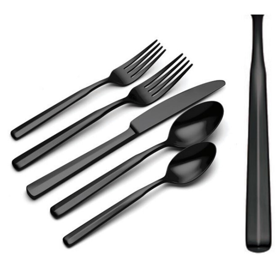 Ryder Black (Stainless) Fork by Oneida Silver-1
