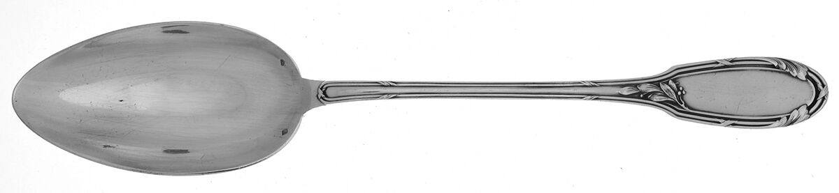 ORB4 (Silverplate) Solid Serving Spoon by Orbrille-1