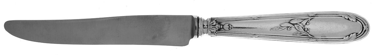 ORB4 (Silverplate) Dessert Knife with Stainless Blade by Orbrille-1