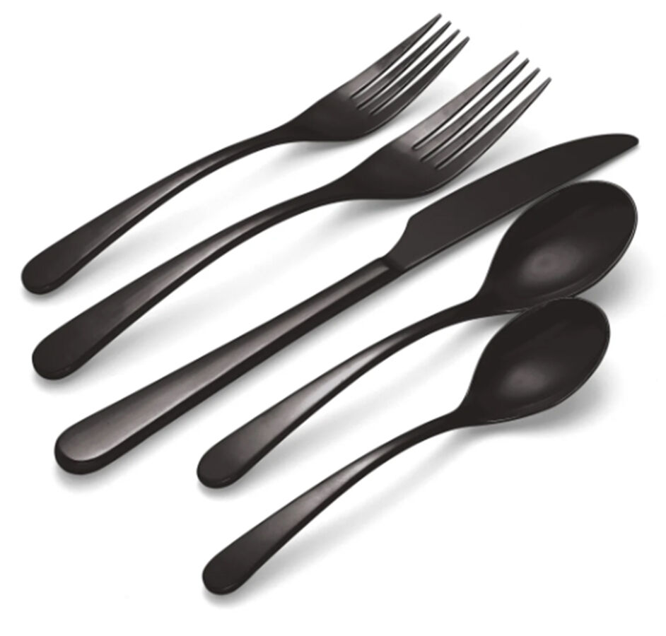 Kenbrook Vintage Black (Stainless) Fork by Oneida Silver-1