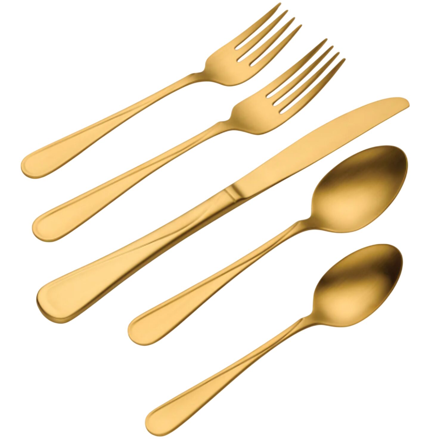 Flight Gold (Gold Electroplate) Fork by Oneida Silver-1
