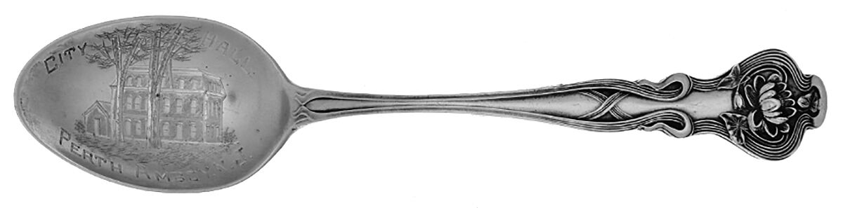 Pond Lily (Sterling, 1900) Souvenir Spoon (Five O'Clock Spoon) by Paye & Baker Mfg Co-1