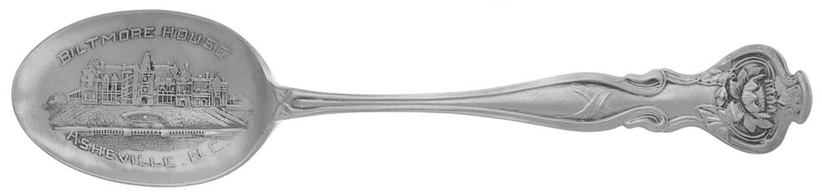 Pond Lily (Sterling, 1900) Souvenir Spoon (Teaspoon) by Paye & Baker Mfg Co-1