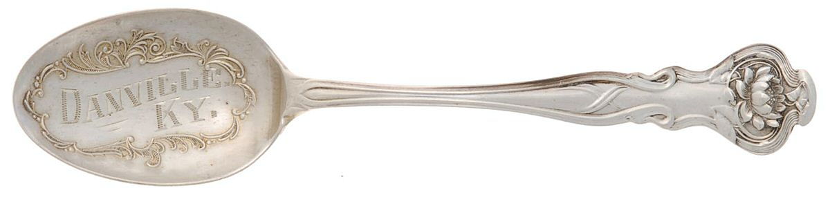 Pond Lily (Sterling, 1900) Souvenir Spoon (Five O'Clock Spoon) by Paye & Baker Mfg Co-1