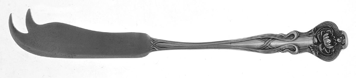 Pond Lily (Sterling, 1900) Solid Serving Cheese Knife by Paye & Baker Mfg Co-1