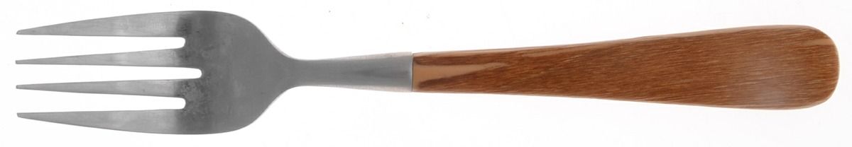 Aspen (Stainless, Honey-Light Brown Wood) Individual Salad Fork by Pottery Barn-1
