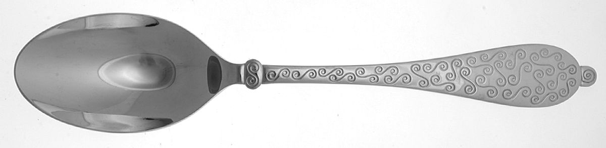 Casba (Stainless) Solid Serving Spoon by Pottery Barn-1
