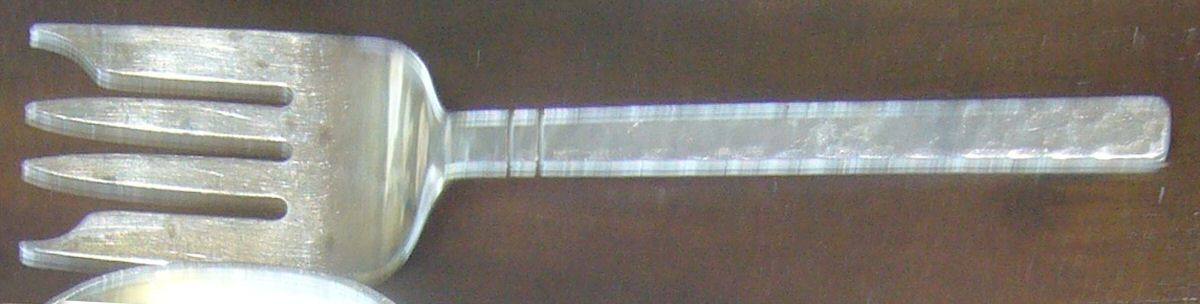 Commonwealth (Sterling, 1920) Medium Solid Cold Meat Serving Fork by Porter Blanchard-1
