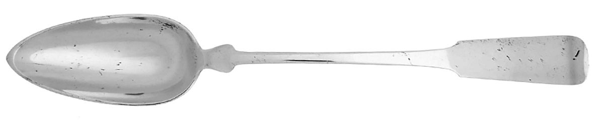 Fiddle (Sterling, 1800) Solid Platter Spoon by Porter Blanchard-1