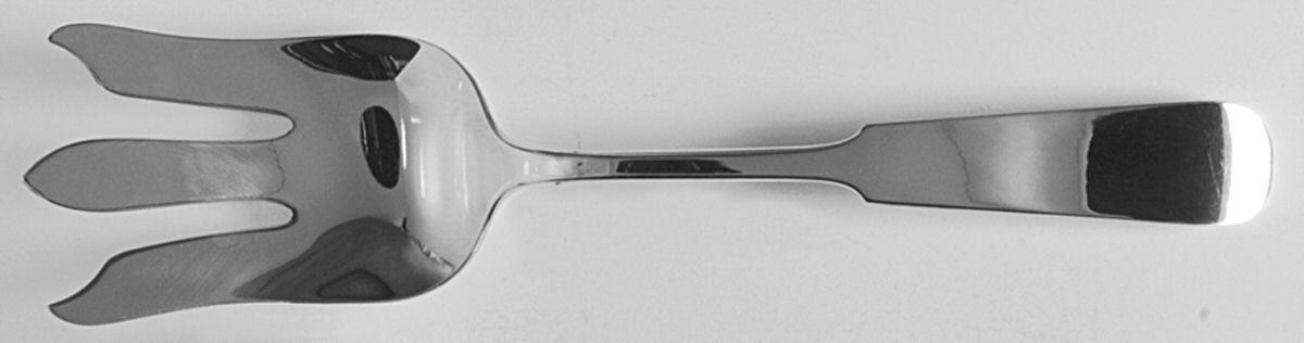 Fiddle (Sterling, 1800) Vegetable Serving Fork (Solid) by Porter Blanchard-1