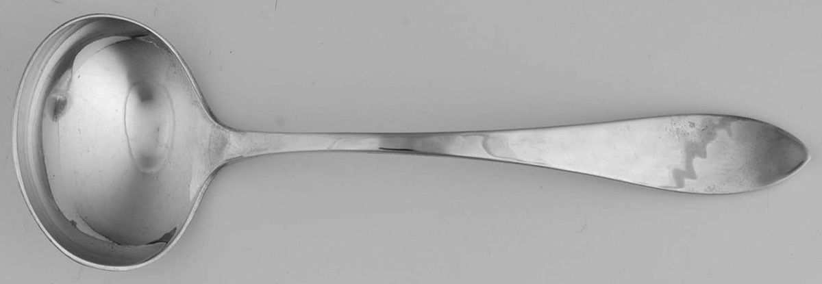 Pointed (Sterling, 1800) Solid Piece Cream Ladle by Porter Blanchard-1