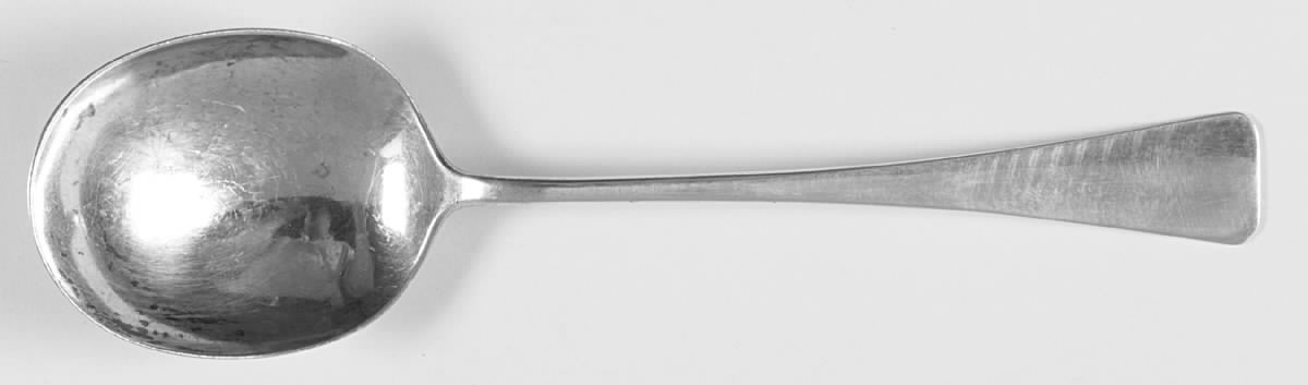 Square-Cornwallis (Sterling, 1800) Small Solid Berry/Casserole Spoon by Porter Blanchard-1