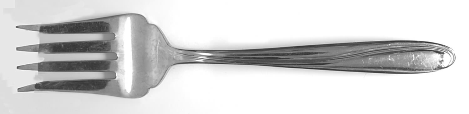 Latham Small Solid Cold Meat Serving Fork by Permabrite-1