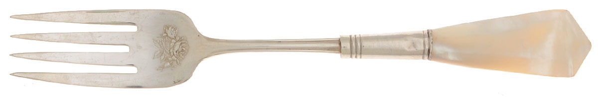 Flatware (Sterling Bolster) Pearl Handle Individual Dessert Fork by Pearl Handle-1