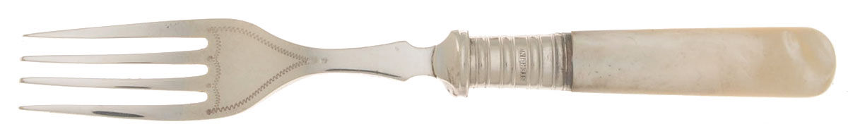 Flatware (Sterling Bolster) Pearl Handle Individual Dessert Fork by Pearl Handle-1
