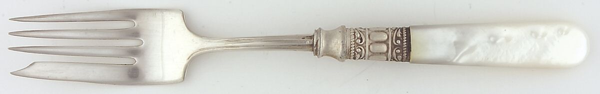 Flatware (Sterling Bolster) Pearl Handle Individual Salad Fork by Pearl Handle-1