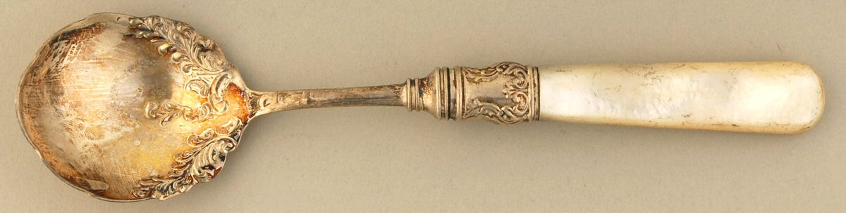 Flatware (Sterling Bolster) Pearl Handle Sugar Spoon by Pearl Handle-1