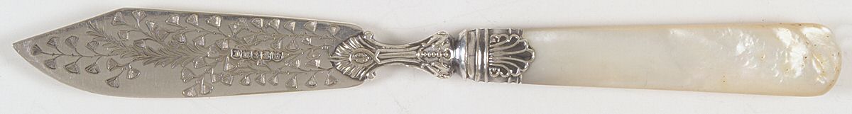Flatware (Sterling Bolster) Pearl Handle Individual Fish Knife by Pearl Handle-1