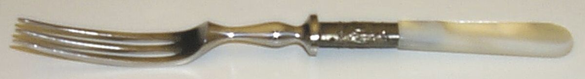 Flatware (Sterling Bolster) Pearl Handle Individual Fruit Fork by Pearl Handle-1