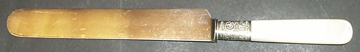Flatware (Sterling Bolster) Blunt Hollow Knife by Pearl Handle-1