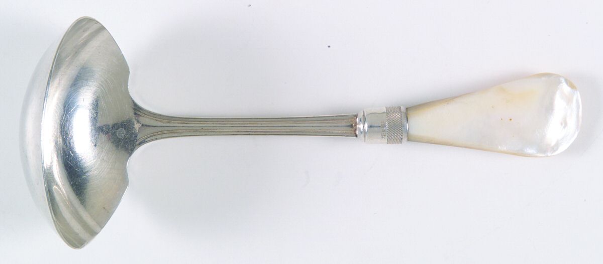 Flatware (Sterling Bolster) Pearl Handle Gravy Ladle by Pearl Handle-1