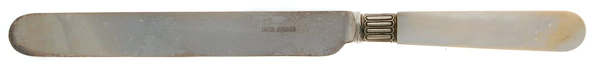 Flatware (Sterling Bolster) Blunt Hollow Knife by Pearl Handle-1