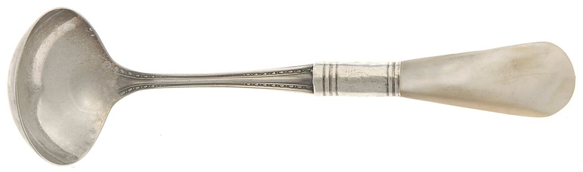 Flatware (Sterling Bolster) Pearl Handle Cream Ladle by Pearl Handle-1