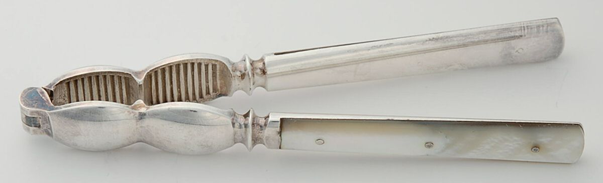 Flatware (Sterling Bolster) Pearl Handle Solid Nut Cracker by Pearl Handle-1