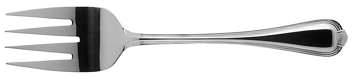 Addison (Stainless) Medium Solid Cold Meat Serving Fork by Pfaltzgraff-1