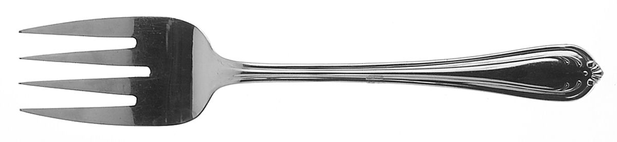 Ansonia (Stainless) Medium Solid Cold Meat Serving Fork by Pfaltzgraff-1